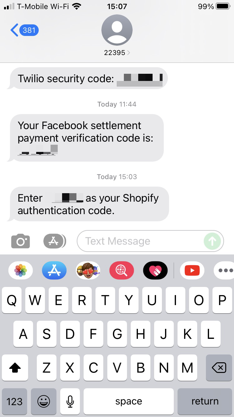 Short Code Twilio text messaging