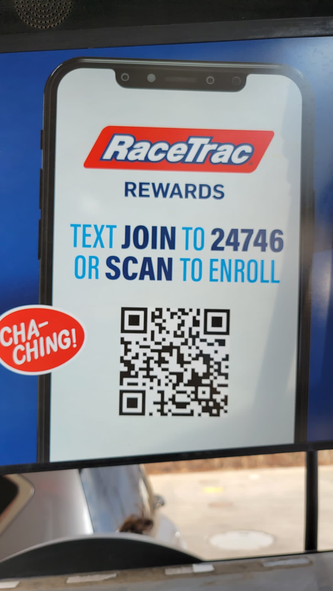 Short Code racetrac  text messaging