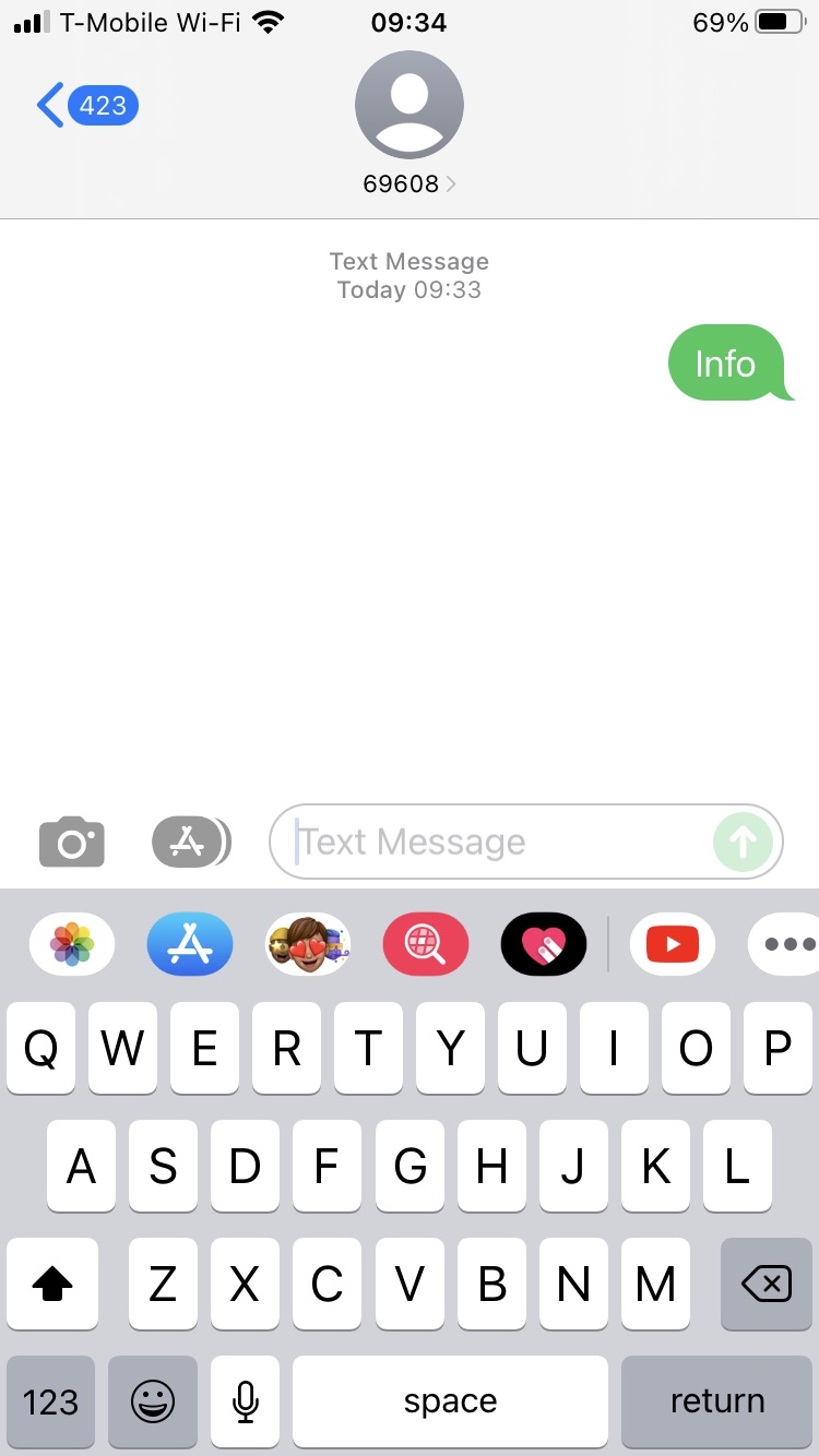 Short Code  text messaging