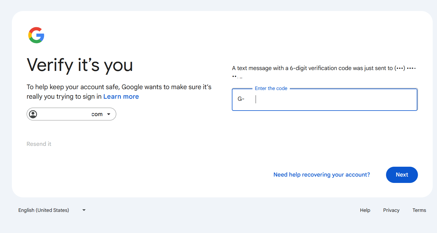 Short Code Google text messaging