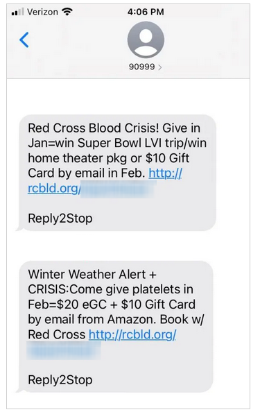 Short Code The American National Red Cross (“Red Cross”) text messaging