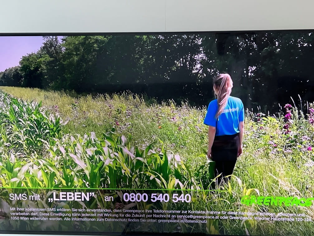 Long Code Greenpeace Austria text messaging