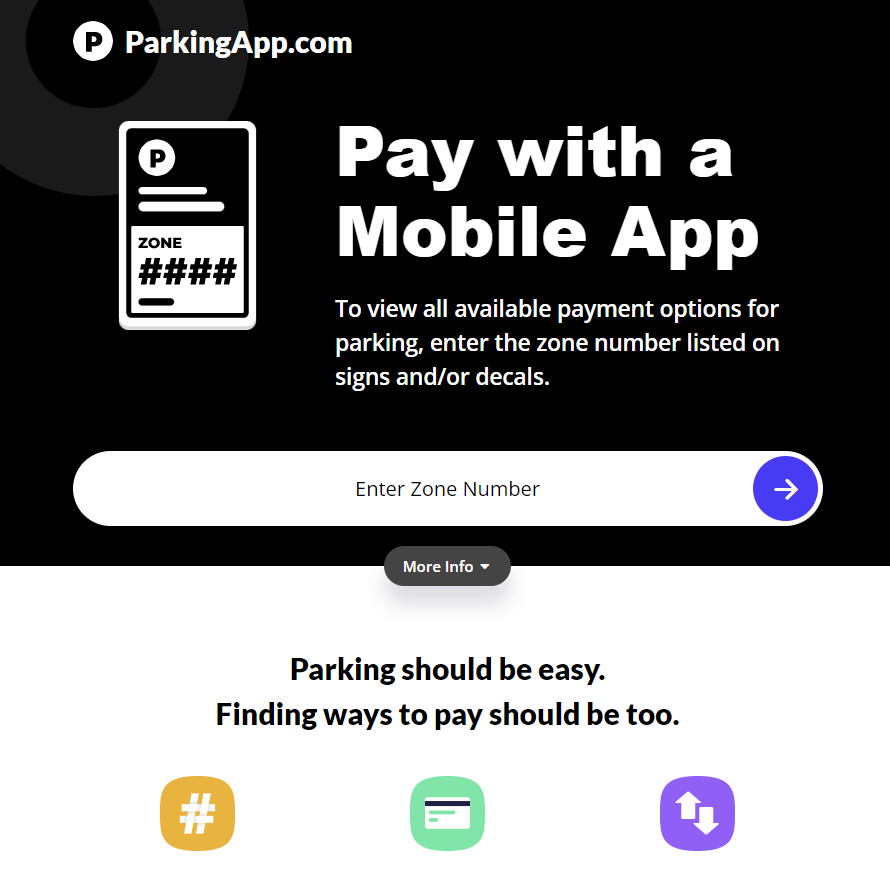 Short Code Parking App text messaging