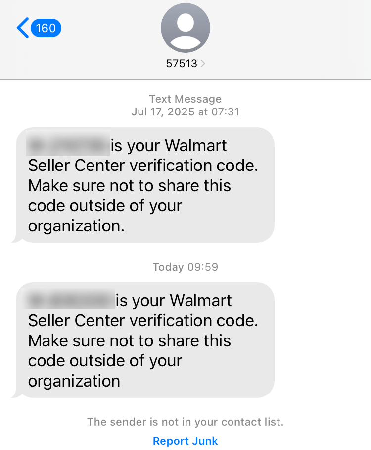Short Code Walmart text messaging