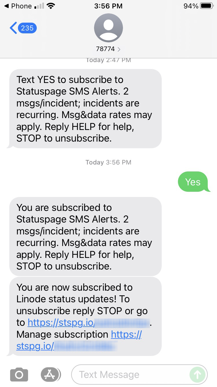 Short Code Atlassian text messaging