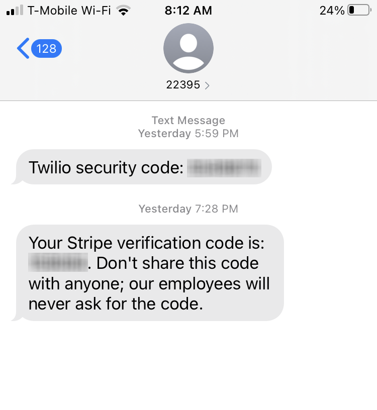 Short Code Twilio text messaging